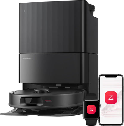 roborock Qrevo S Pro Robot Vacuum Cleaner with Mop, 18,500 Pa Suction, Upgraded from QV 35S, Anti-Tangle, Smart Obstacle Avoidance, Custom Carpet Strategy, 75°C Mop Self-Cleaning, All-in-One Dock