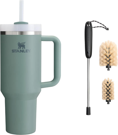 STANLEY 1913 Quencher H2.0 Flowstate Tumbler 1.2L - Cold for 11 Hours - Iced for 48 Hours - Metal Water Bottle with Straw, Handle and Lid - Dishwasher Safe - Travel Mug for Cold Drinks - Azure | Cold For 11 Hours - Iced For 48 Hours - Stainless Steel Tumb