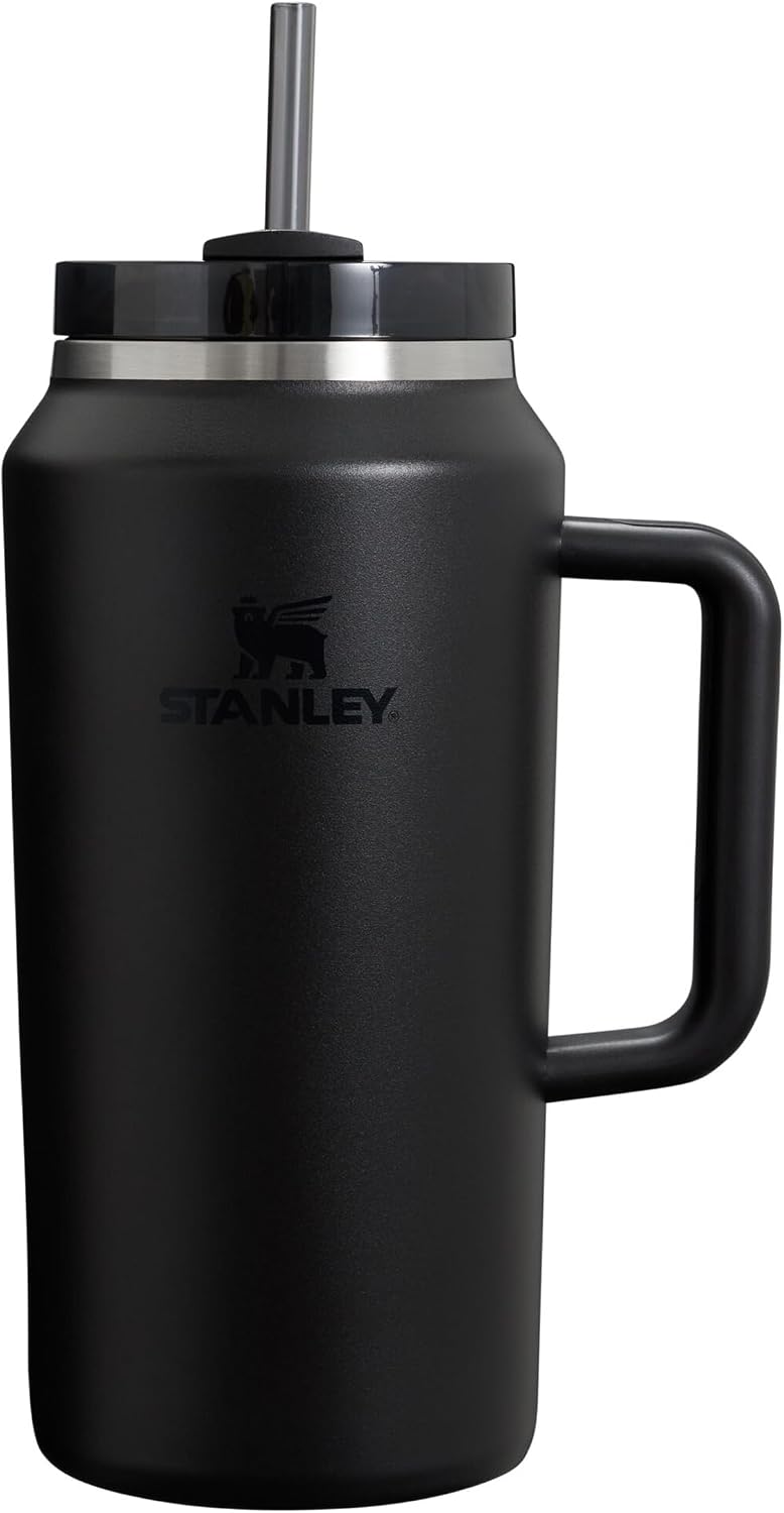 STANLEY 1913 Quencher H2.0 Flowstate Tumbler 1.2L - Cold for 11 Hours - Iced for 48 Hours - Metal Water Bottle with Straw, Handle and Lid - Dishwasher Safe - Travel Mug for Cold Drinks - Azure | Cold For 11 Hours - Iced For 48 Hours - Stainless Steel Tumb