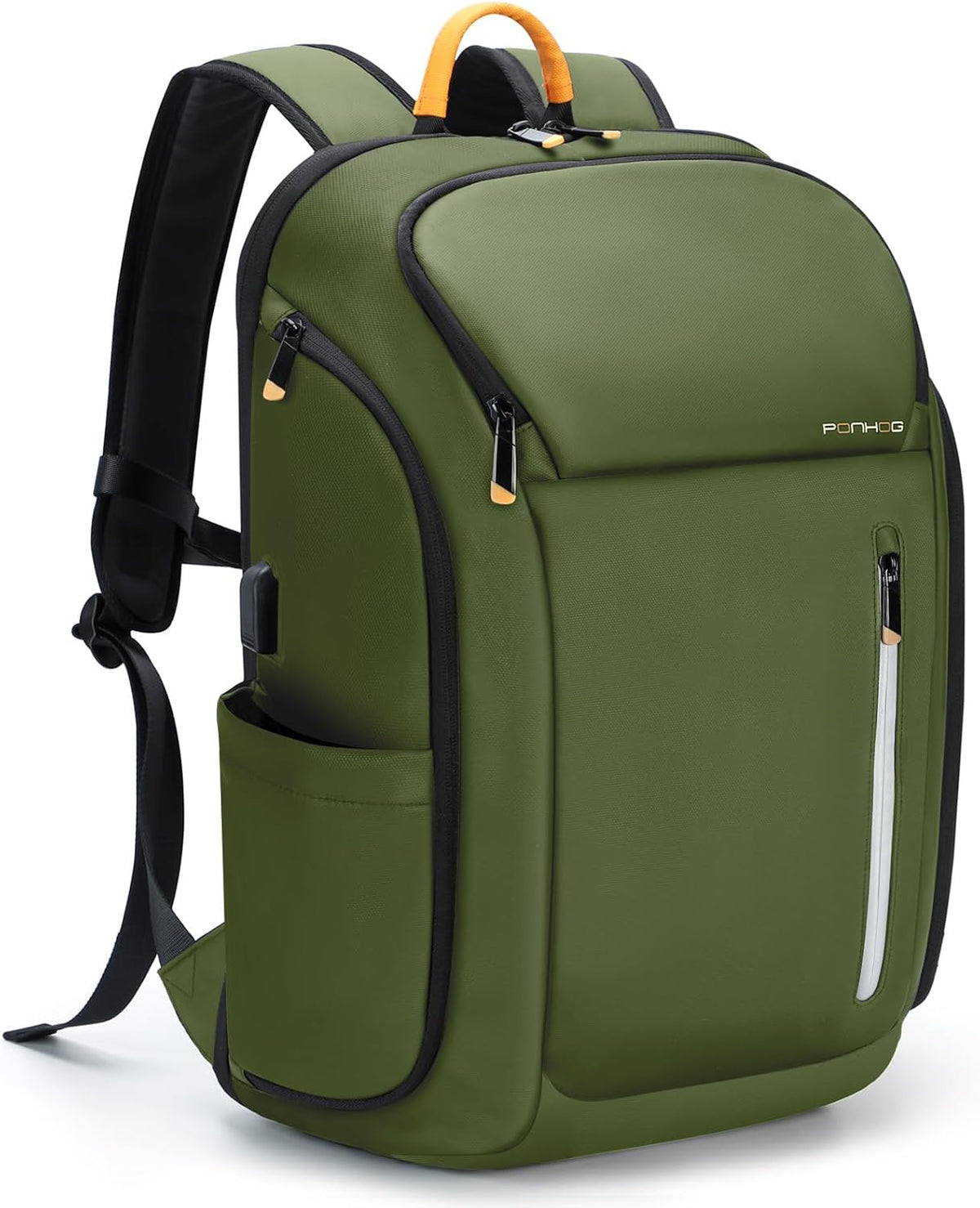 Ponhog 30L Travel Laptop Backpack – USB Charging & Anti-Theft Pocket
