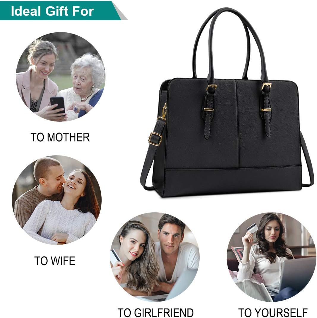 Lubardy Women's 15.6-Inch Laptop Tote Bag