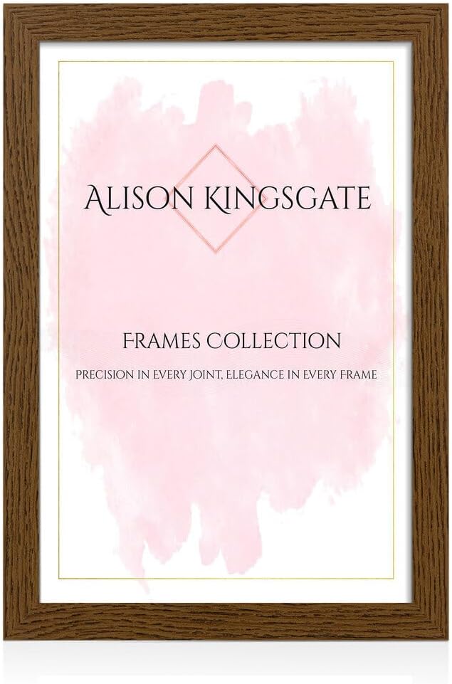 Alison Kingsgate Modern Black Picture Frame for Photos & Posters - 100X70CM | Engineered Wood, Shatterproof Perspex Front, Ideal for Wall Art Display, Documents, Certificate & Home Décor