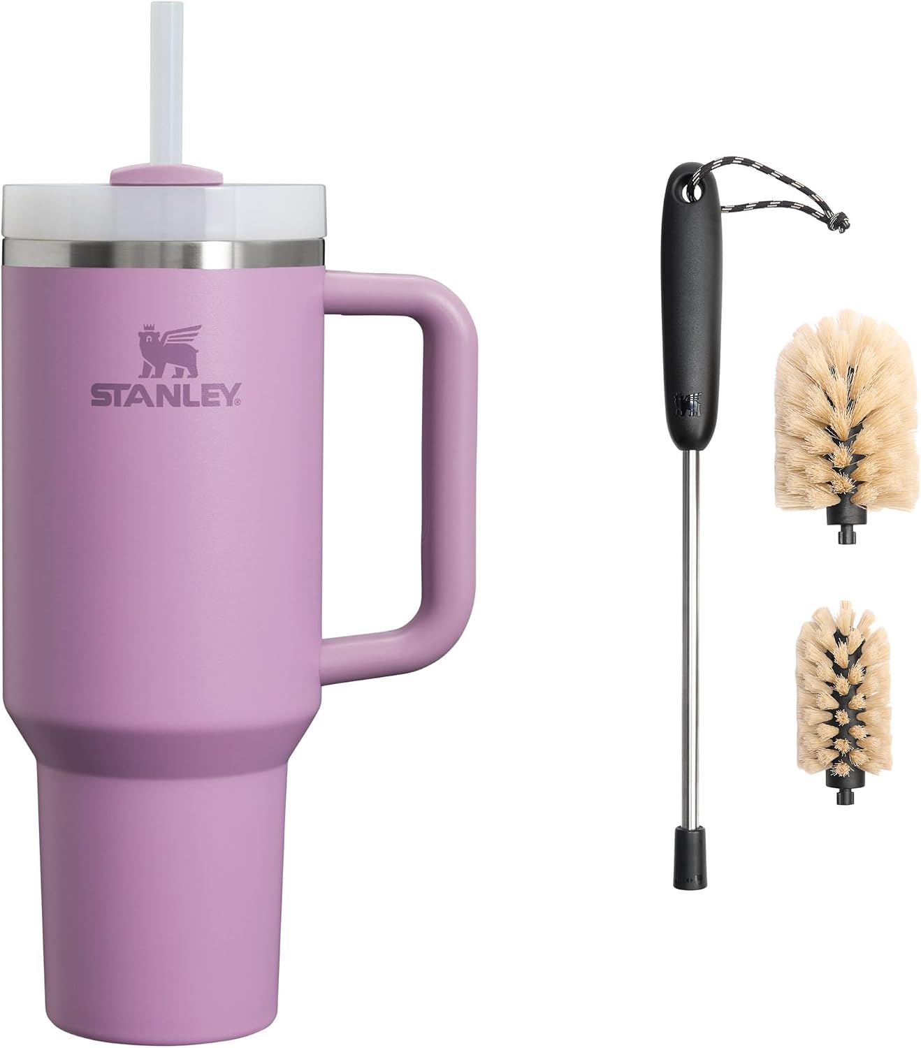 STANLEY 1913 Quencher H2.0 Flowstate Tumbler 1.2L - Cold for 11 Hours - Iced for 48 Hours - Metal Water Bottle with Straw, Handle and Lid - Dishwasher Safe - Travel Mug for Cold Drinks - Azure | Cold For 11 Hours - Iced For 48 Hours - Stainless Steel Tumb