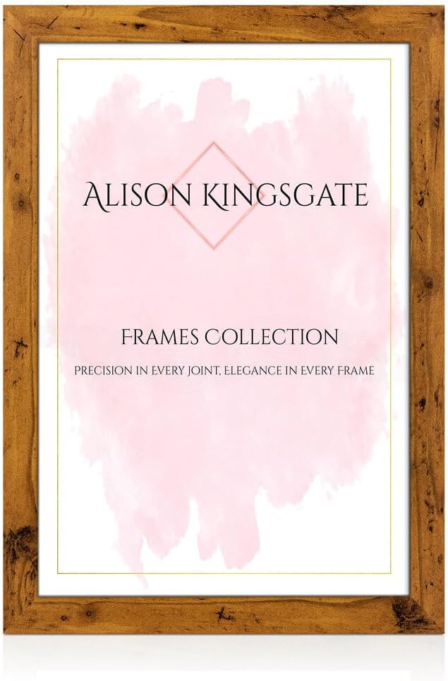 Alison Kingsgate Modern Black Picture Frame for Photos & Posters - 100X70CM | Engineered Wood, Shatterproof Perspex Front, Ideal for Wall Art Display, Documents, Certificate & Home Décor