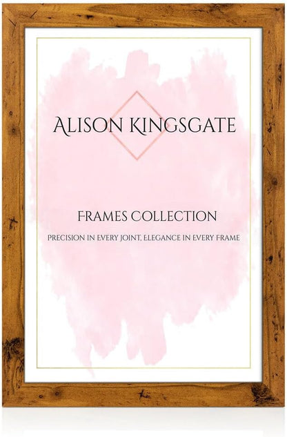 Alison Kingsgate Modern Black Picture Frame for Photos & Posters - 100X70CM | Engineered Wood, Shatterproof Perspex Front, Ideal for Wall Art Display, Documents, Certificate & Home Décor