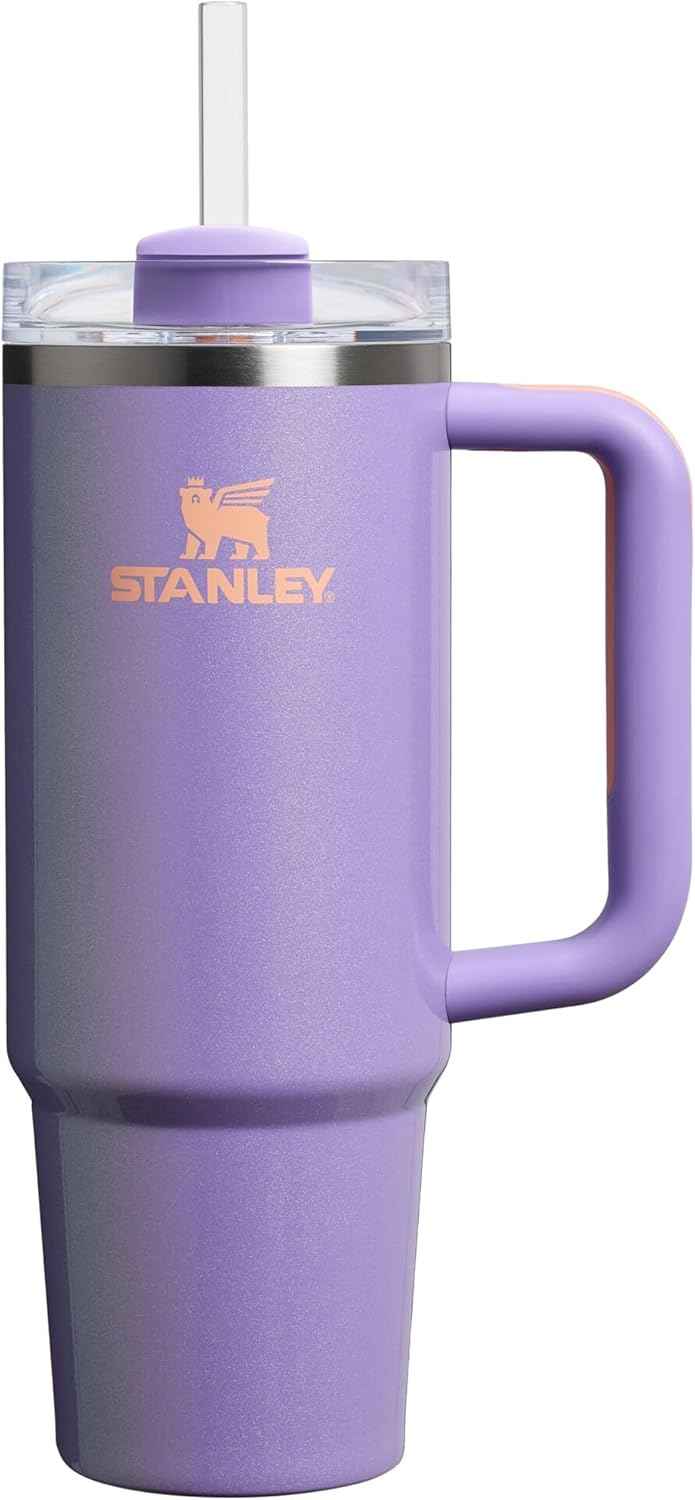 STANLEY 1913 Quencher H2.0 Flowstate Tumbler 1.2L - Cold for 11 Hours - Iced for 48 Hours - Metal Water Bottle with Straw, Handle and Lid - Dishwasher Safe - Travel Mug for Cold Drinks - Azure | Cold For 11 Hours - Iced For 48 Hours - Stainless Steel Tumb