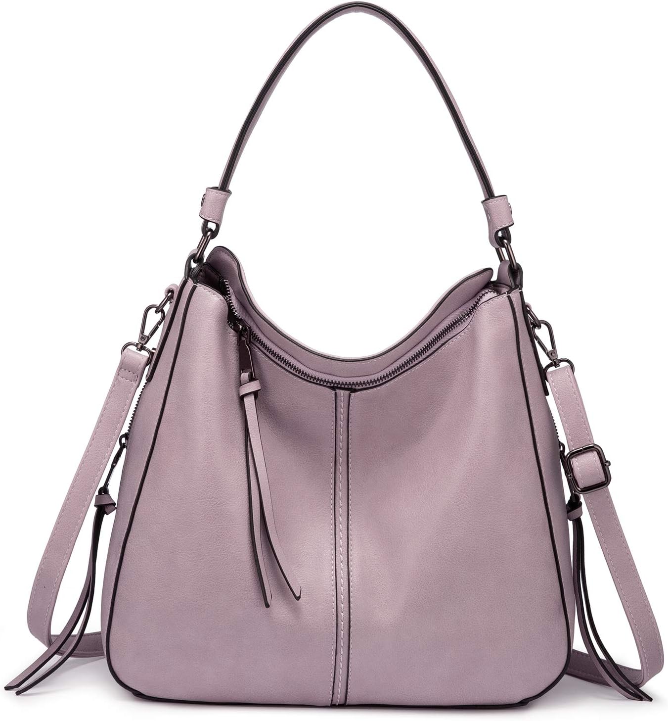 Realer Women's Faux Leather Hobo Crossbody Bag in Large-15.2 Inch