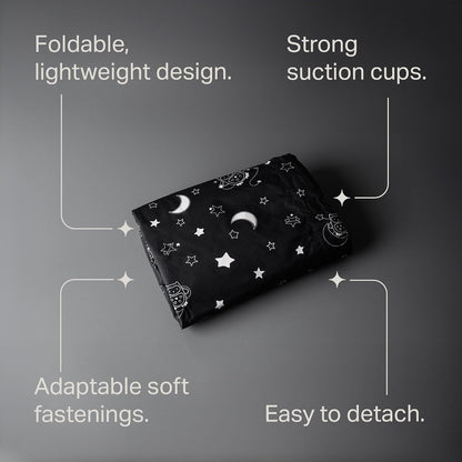 Tommee Tippee Sleeptight Portable Blackout Blind with Suction Cups, Adjustable and Lightweight, Large, 130 x 198cm