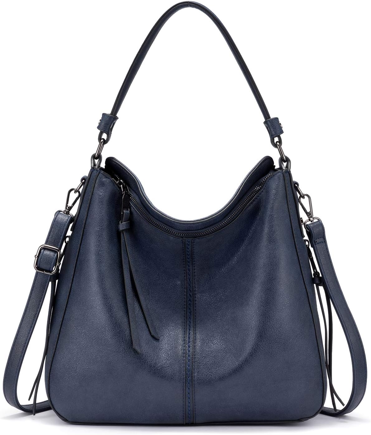 Realer Women's Faux Leather Hobo Crossbody Bag in Large-15.2 Inch