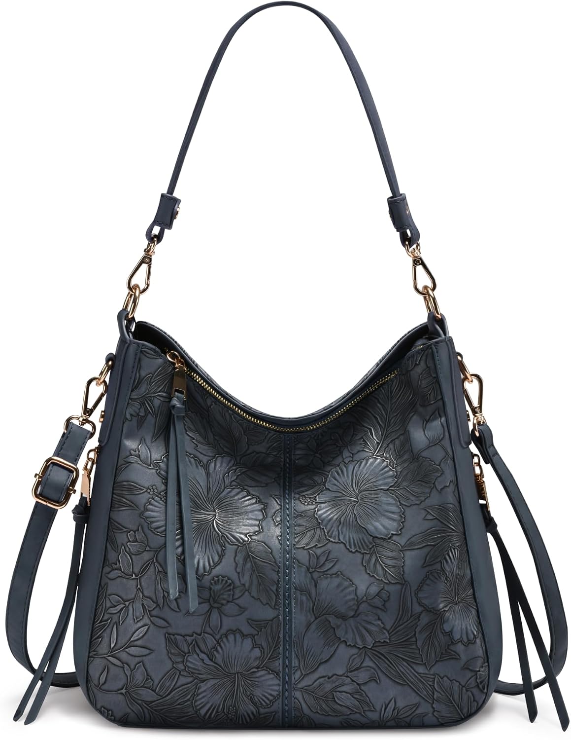Realer Women's Faux Leather Hobo Crossbody Bag in Large-15.2 Inch
