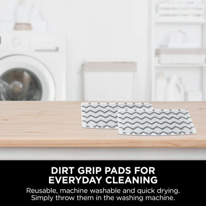 Shark SteamSpot with Steam Blaster Technology for Hard Floors, Lightweight steam mop Chemical-Free Cleaning, Removable water tank, Inc. 2x machine-washable Dirt Grip pads, White & Poly Copper S2001UK