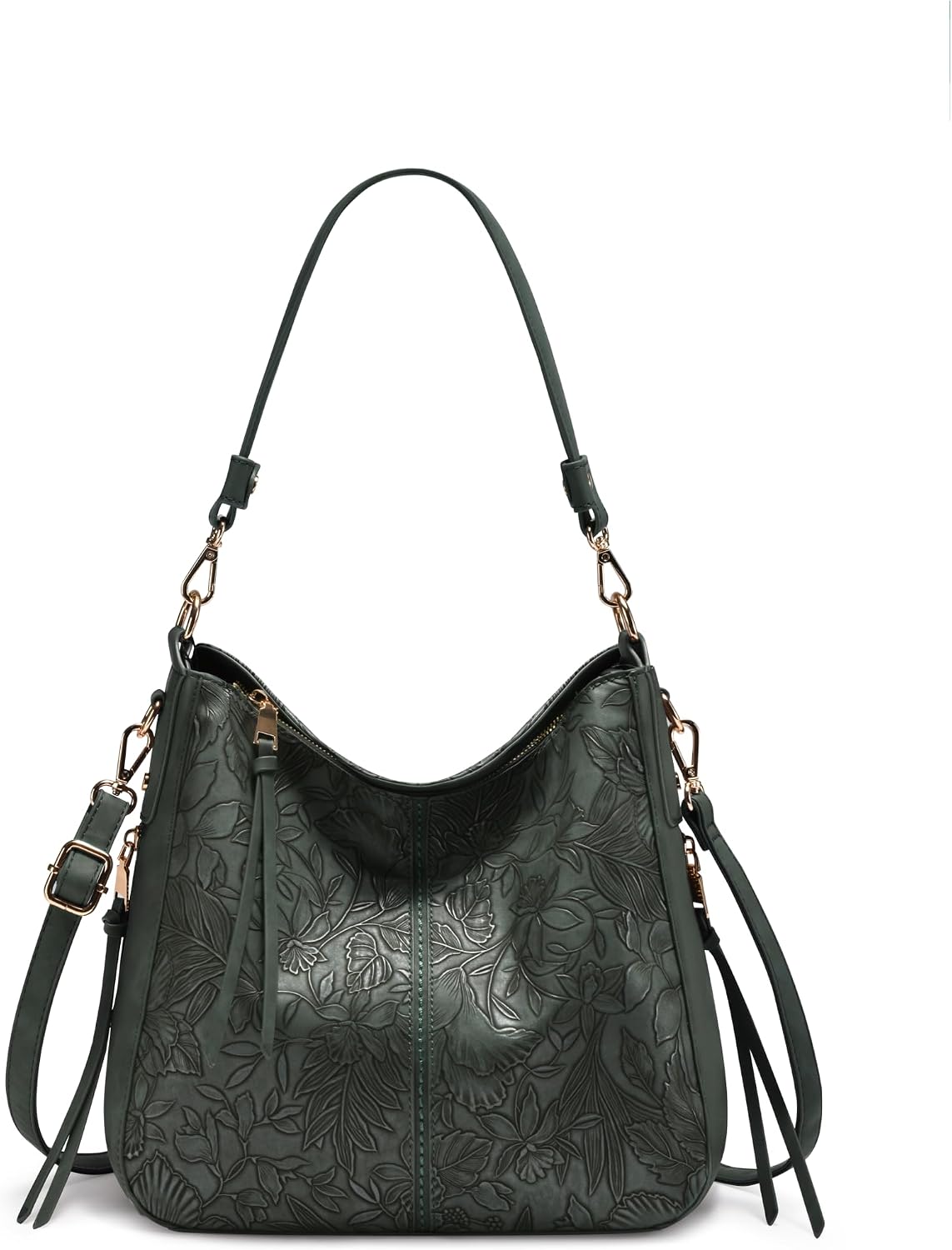 Realer Women's Faux Leather Hobo Crossbody Bag in Large-15.2 Inch