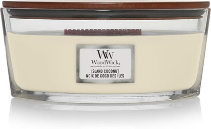 WoodWick Medium Hourglass Scented Candle | White Tea & Jasmine | with Crackling Wick | Burn Time: Up to 60 Hours | Gifts for Women