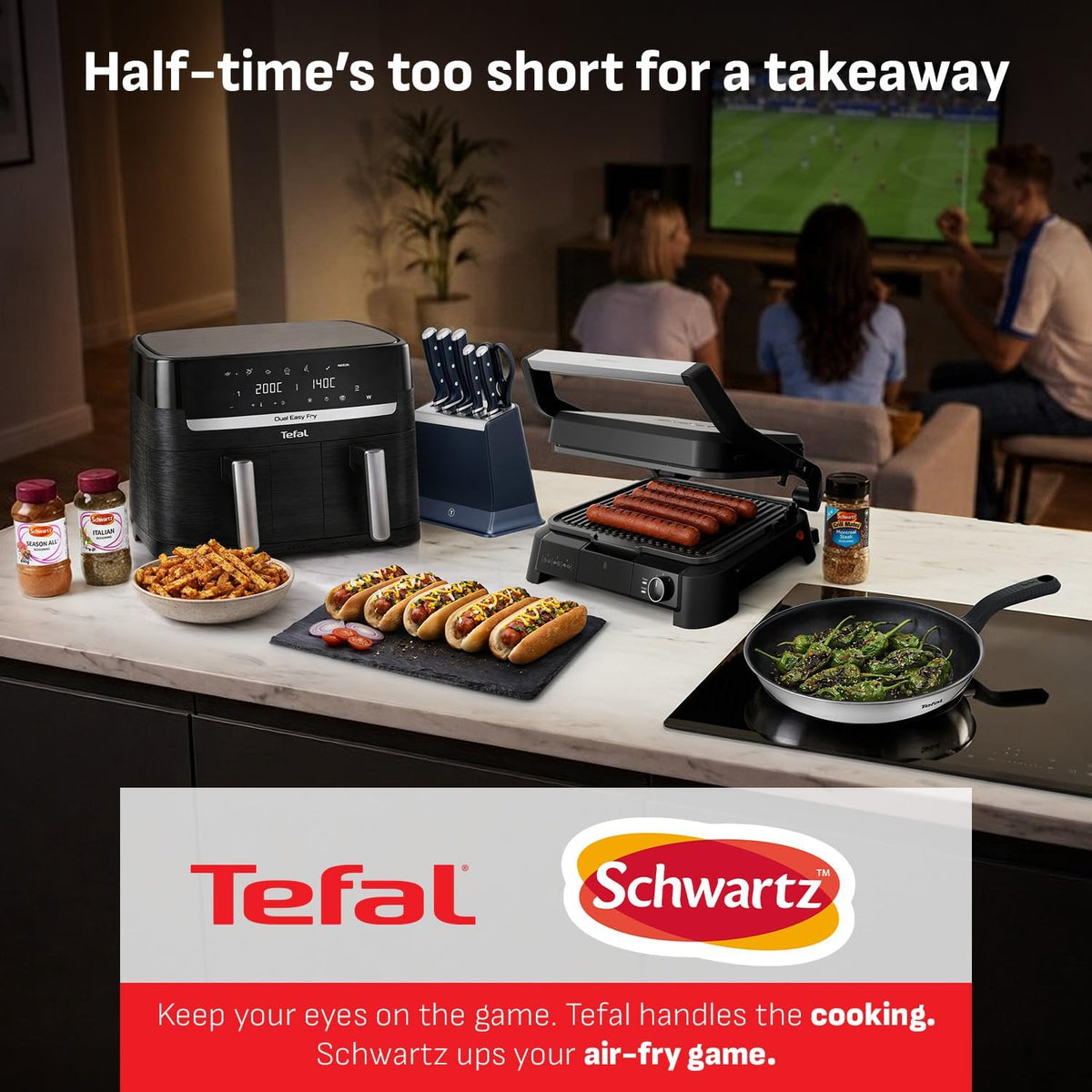 Tefal Easy Fry Mega 7.5L Air Fryer – 8 Programs