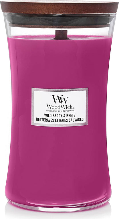 WoodWick Medium Hourglass Scented Candle | White Tea & Jasmine | with Crackling Wick | Burn Time: Up to 60 Hours | Gifts for Women