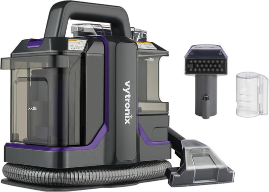 Vytronix SWASH450P Spot & Stain Cleaner for Carpet, Upholstery & Car Seats – Powerful 450W Portable Spot Washer with Self-Clean Function, Dual Tanks, Pet Tool & Long Reach Hose – Compact Stain Remover