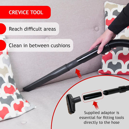 SPARES2GO Spare Parts Tool Brush Kit for Numatic Henry Hetty Vacuum Cleaner (2.5m)