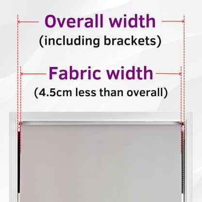 FURNISHED Roller Blinds Thermal Blackout Roller Blind - Trimmable Insulated UV Protection Child Safe Easy Fit Home Office Window Blinds, Dark Grey, 70 cm Wide x 165 cm Long