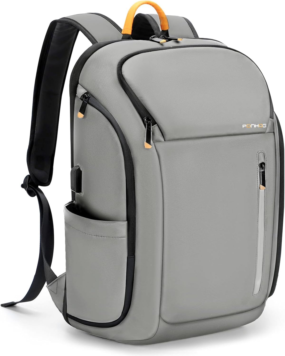Ponhog 30L Travel Laptop Backpack – USB Charging & Anti-Theft Pocket