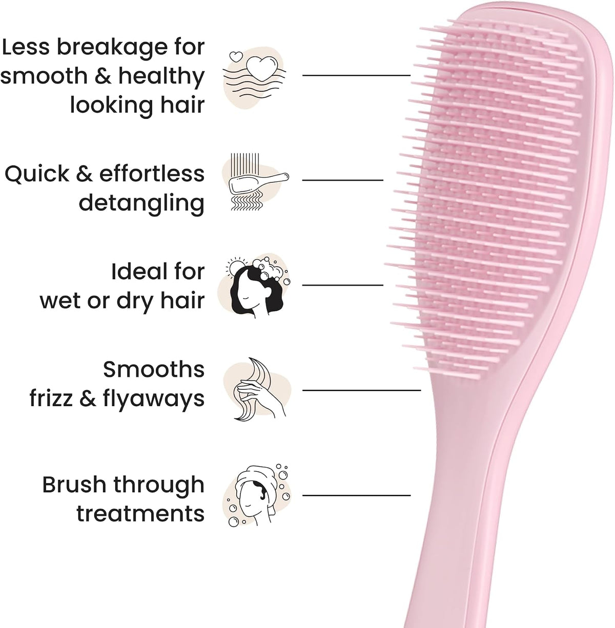 Ultimate Detangling Hair Brush for Wet & Dry Hair – All Hair Types