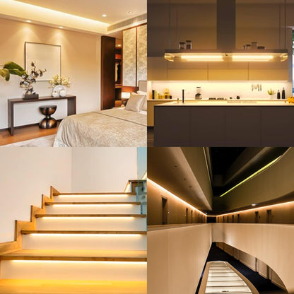 TTWAY COB LED Strip Lights 2700K, Dimmable LED Strip Kit, Super Bright 24V LED Tape Lights CRI90+ with RF Remote and UKCA Power Supply for DIY Home Decoration, 5M, 2400LEDs, Warm White.