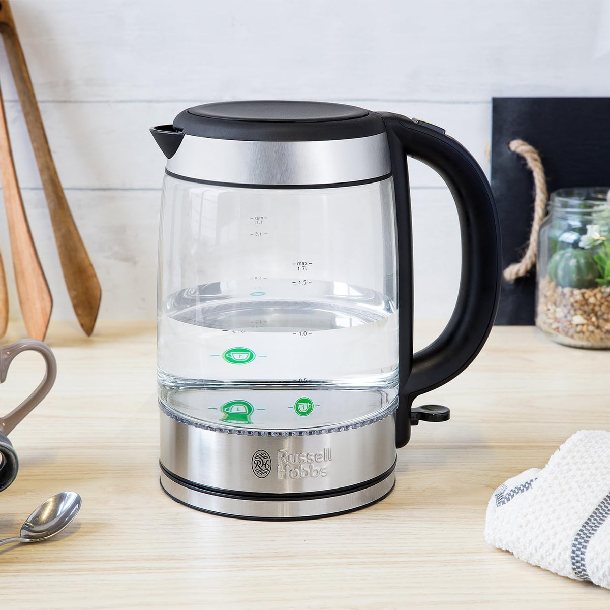 Russell Hobbs 1.7L Illuminating Glass Kettle