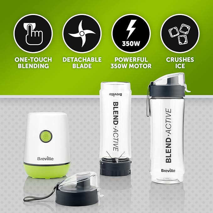 Breville Blend Active Personal Blender – 350W, 2 x 600ml Bottles
