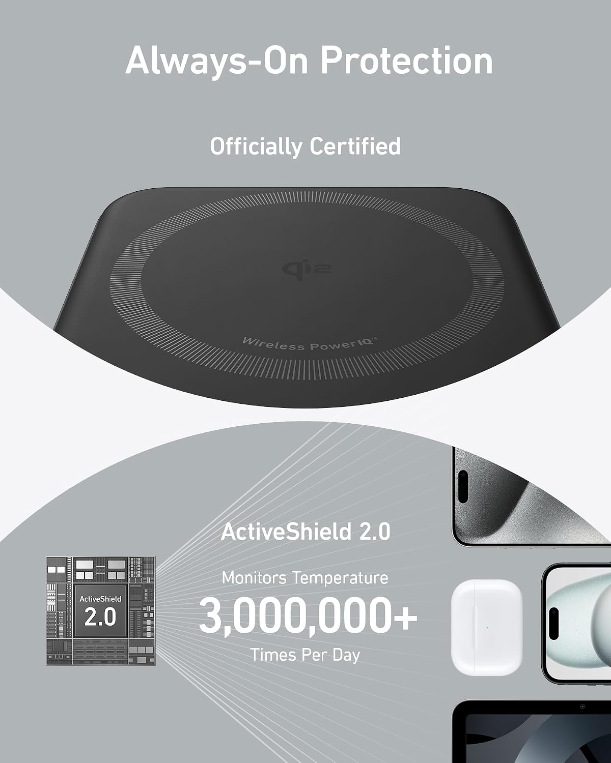 Anker MagGo 10,000mAh Magnetic Power Bank – Qi2 15W with Stand