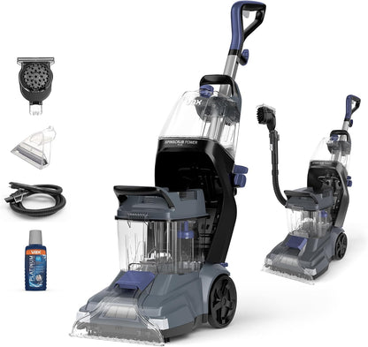Vax SpinScrub Power Plus Carpet Cleaner Machine, Rug, Upholstery, Car, Stair Upright Shampooer Washer. Handheld Spot Cleaning, SpinScrub and Wash Tool, Solution, 1200W, Grey/Navy Blue, CDCW-SSXA