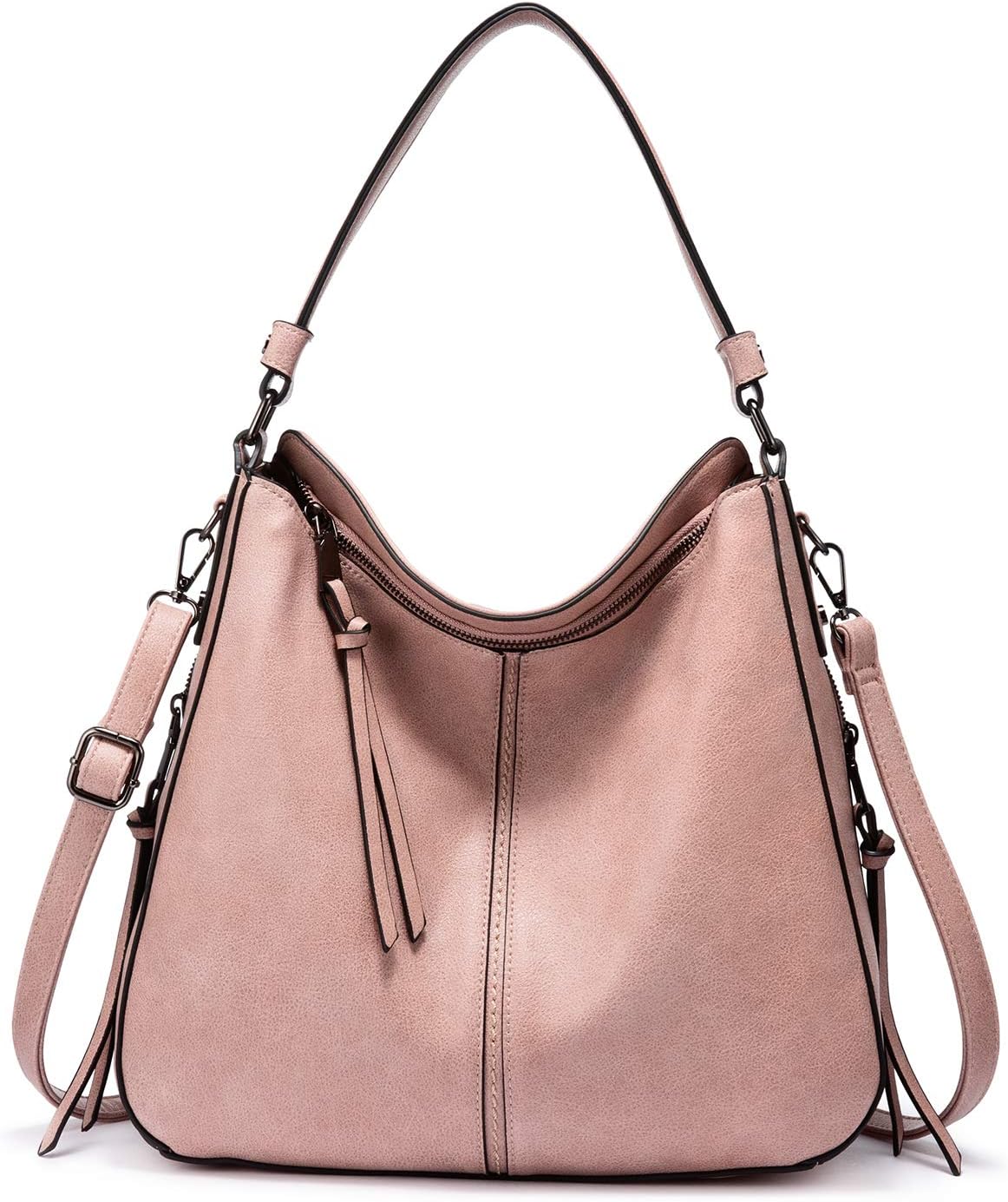 Realer Women's Faux Leather Hobo Crossbody Bag in Large-15.2 Inch