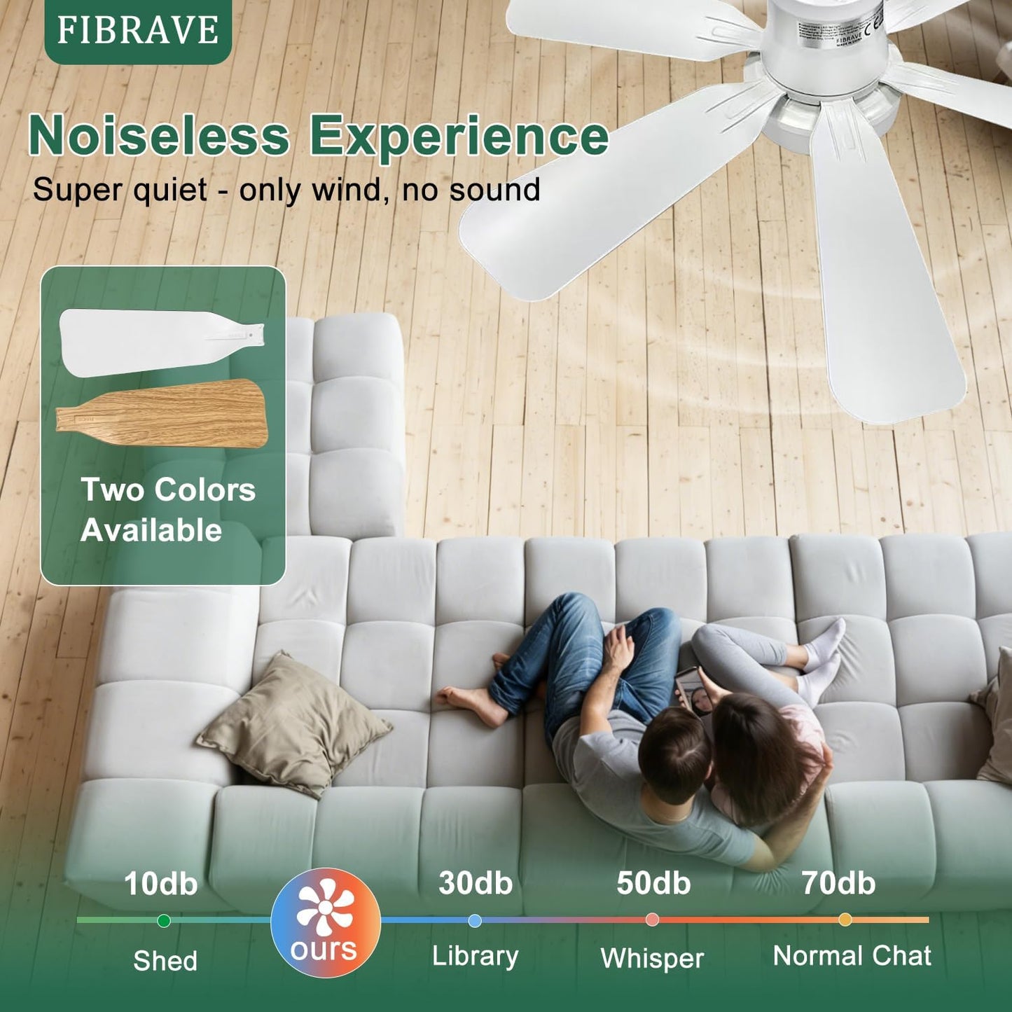Ceiling Fan with Lights and Remote 2026 New Ceiling Fans LED 40W 3 Speeds Modern Fan Light Dimmable 3 Color Light Bulb Fan for Bedroom, Living Room, Closet, Garage, Kitchen(White)