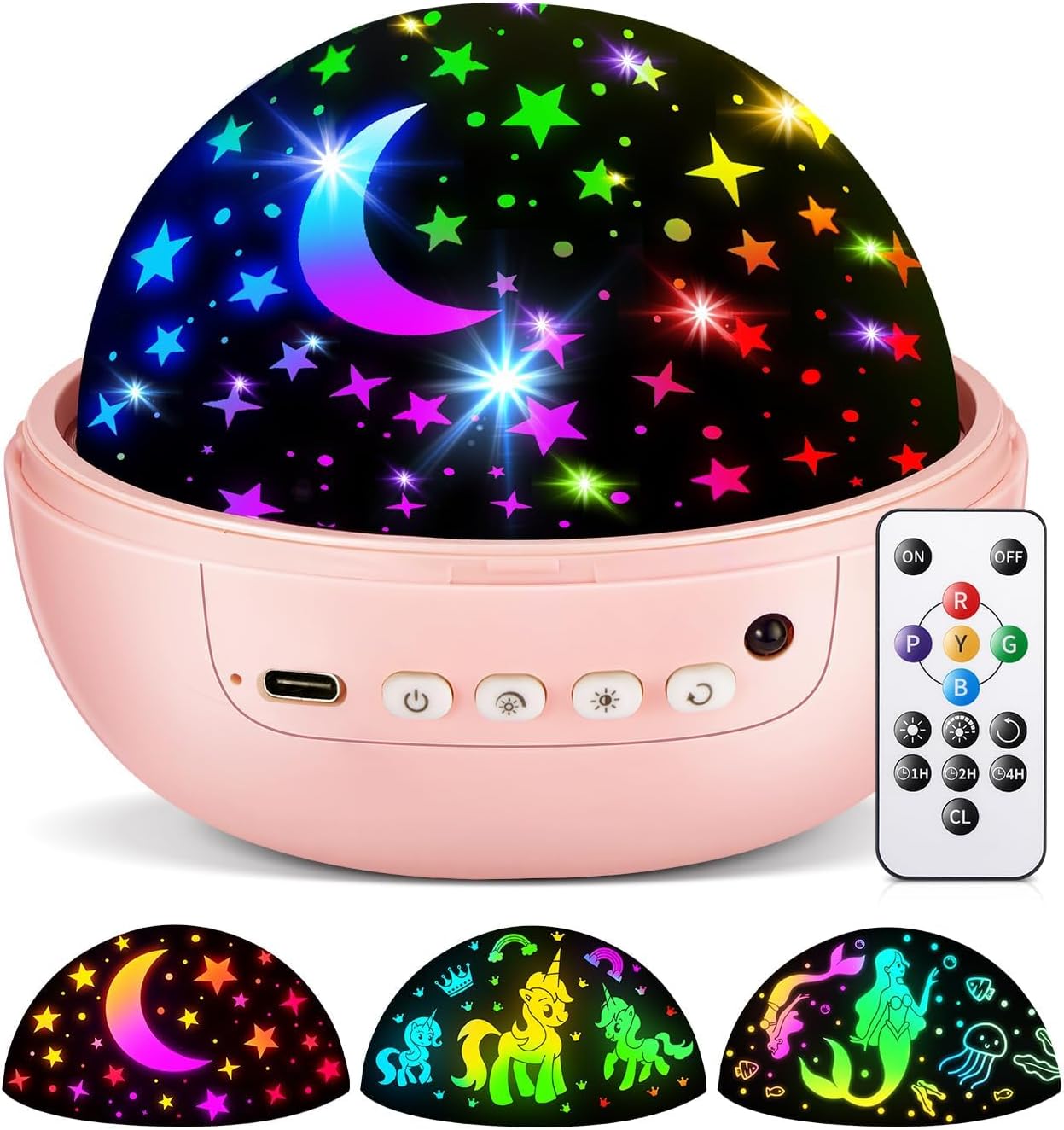 Sensory Toys Baby Toys,93 Lighting Mode Sensory Lights,Dimmable+Timer+Remote Star Projector Baby Lights Projector,360°Rotate Baby Night Light Kids Night Light Projector,Baby Boy Gifts Baby Girl Gifts