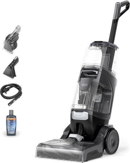Vax Platinum SmartWash Carpet Cleaner Machine, Rug, Upholstery, Car, Stair Upright Shampooer Washer, Handheld Spot Cleaning, SpinScrub and Wash Tools, Solution, 1200W, 8.5kg, CDCW-SWXS