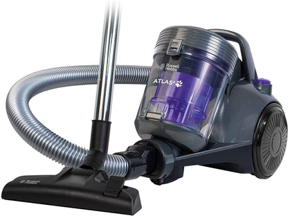 Russell Hobbs® Atlas2 Pet Cylinder Vacuum Cleaner, Lightweight, 2.5L Dust Capacity, Powerful 700W Strong Motor, Triple Dust-Lock Filtration, Turbo & 3-in-1 Multi-Tools, 2 Year Guarantee RHCV3601