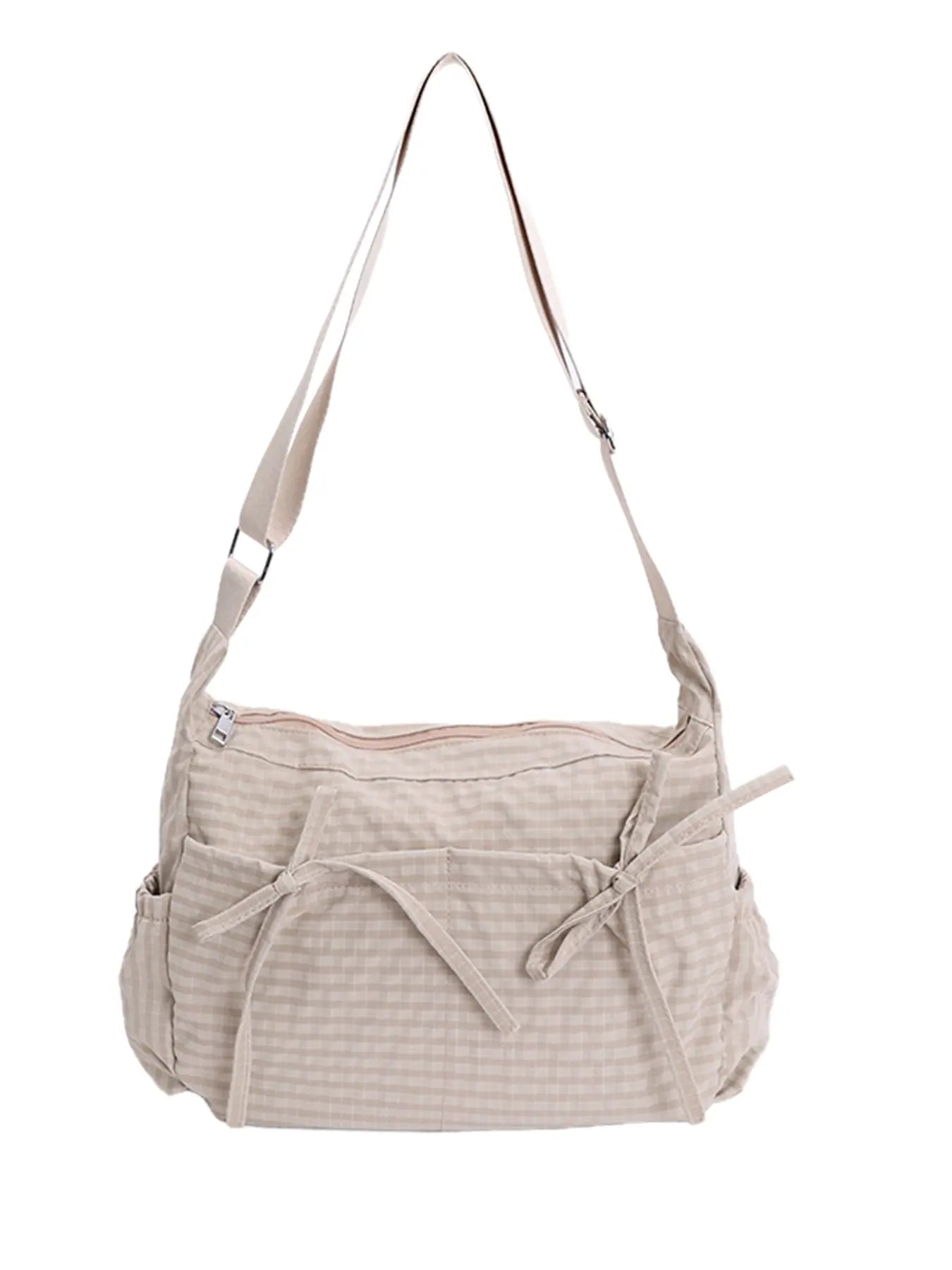 Niche Sweet Cool Stylish Simple, Versatile One-Shoulder Messenger Bag, Shoulder Strap Messenger Bag with Adjustable Personality, Retro Plaid One-Shoulder Underarm Bag, Casual and Everyday Suitable for Shopping and Dating, Etc.