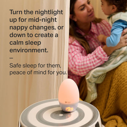 Tommee Tippee GroEgg2, Toddler Nightlight, LED Colour-Changing with Digital Room Temperature Display for Safer Sleep, Adjustable Brightness, Silicone Shell, USB Rechargeable