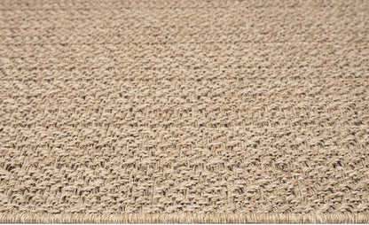 the carpet Kansas - robust indoor and outdoor carpet in natural jute look, weatherproof, suitable for patio and garden, approx. 120 x 170 cm