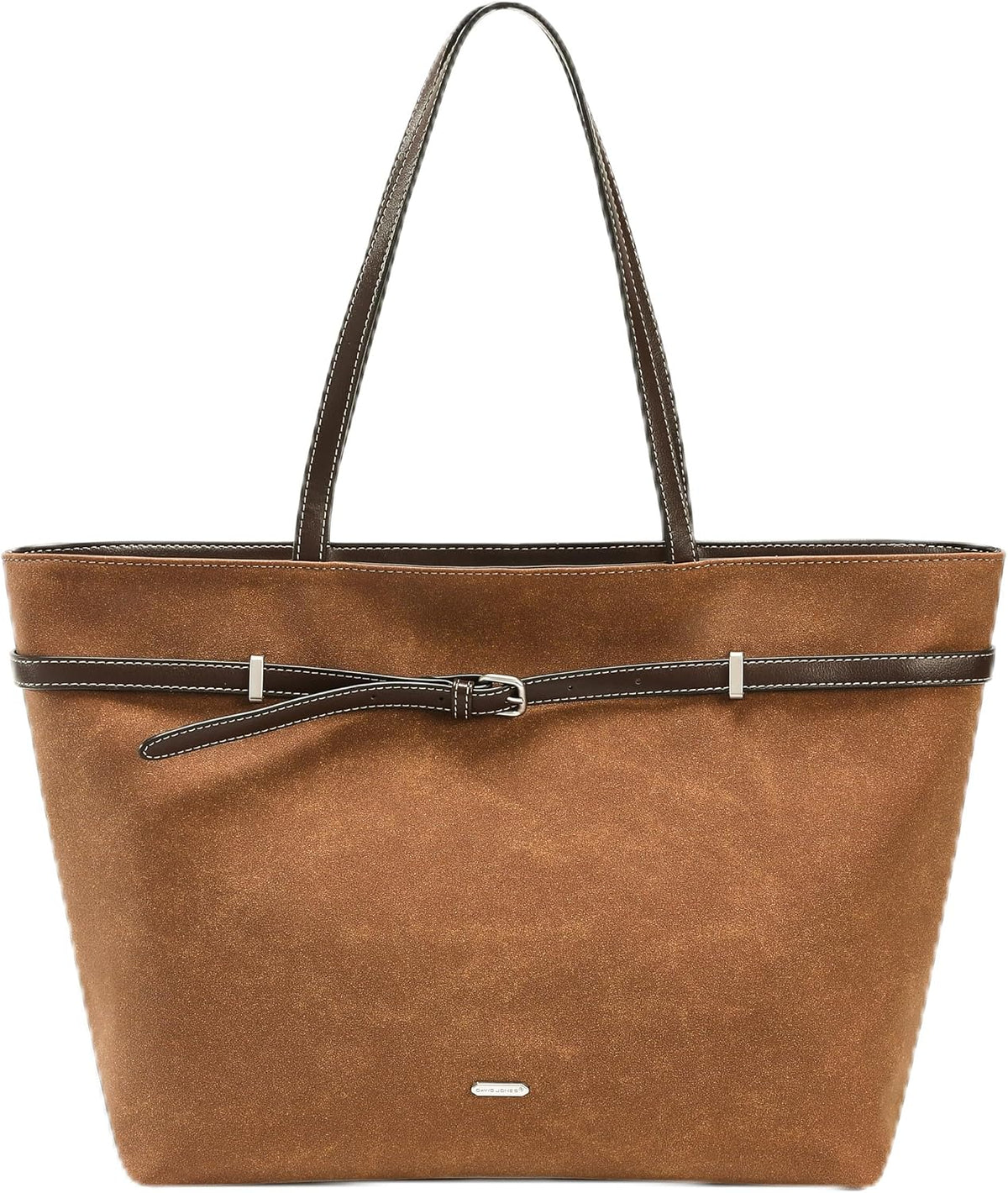 David Jones Large Suede Tote Bag – A4 & 13-Inch Laptop