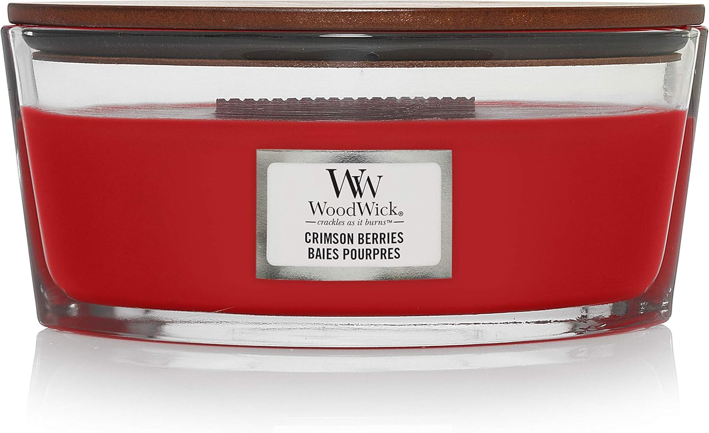 WoodWick Medium Hourglass Scented Candle | White Tea & Jasmine | with Crackling Wick | Burn Time: Up to 60 Hours | Gifts for Women