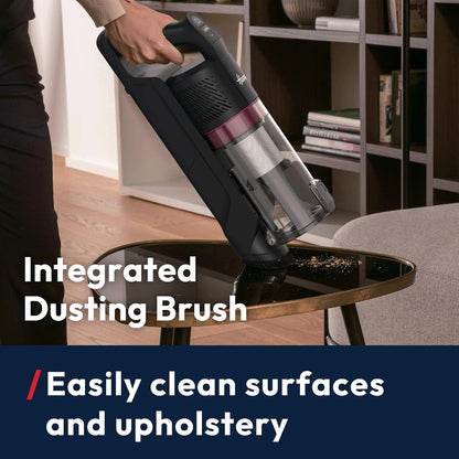 Hoover HF1 Max Cordless Vacuum Cleaner with Anti-Hair Wrap, 50 Min Runtime, 200W Motor, 3-Speed Modes, LED Headlights, Converts to Handheld, Bagless & Easy-Empty [HF1M10H]