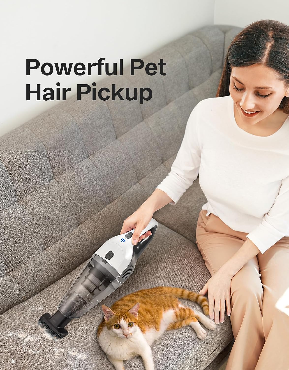 Portutif 8KPa Cordless Handheld Vacuum Cleaner
