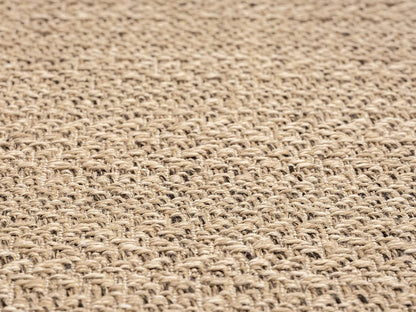 the carpet Kansas - robust indoor and outdoor carpet in natural jute look, weatherproof, suitable for patio and garden, approx. 120 x 170 cm