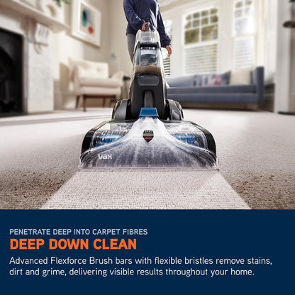 Vax Platinum SmartWash Carpet Cleaner Machine, Rug, Upholstery, Car, Stair Upright Shampooer Washer, Handheld Spot Cleaning, SpinScrub and Wash Tools, Solution, 1200W, 8.5kg, CDCW-SWXS