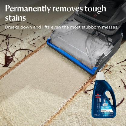 BISSELL Wash & Remove Deep Clean + Oxy Formula 1.5L 1265E | For Upright Carpet Cleaners, provides permanent stain removal