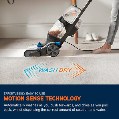 Vax Platinum SmartWash Carpet Cleaner Machine, Rug, Upholstery, Car, Stair Upright Shampooer Washer, Handheld Spot Cleaning, SpinScrub and Wash Tools, Solution, 1200W, 8.5kg, CDCW-SWXS