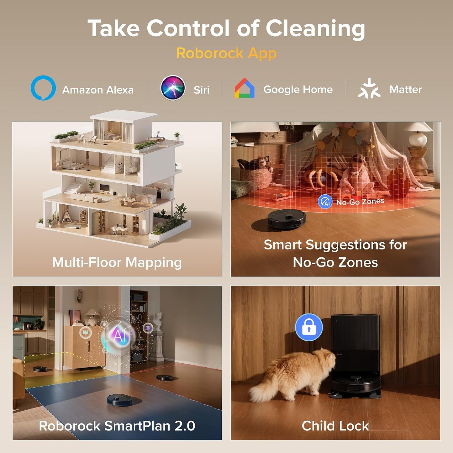 roborock Qrevo S Pro Robot Vacuum Cleaner with Mop, 18,500 Pa Suction, Upgraded from QV 35S, Anti-Tangle, Smart Obstacle Avoidance, Custom Carpet Strategy, 75°C Mop Self-Cleaning, All-in-One Dock