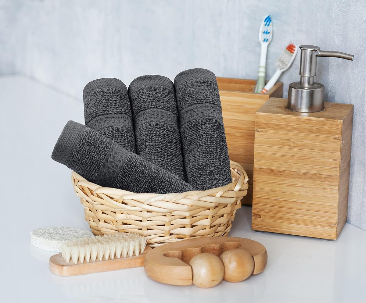 8-Piece 100% Cotton Towel Set