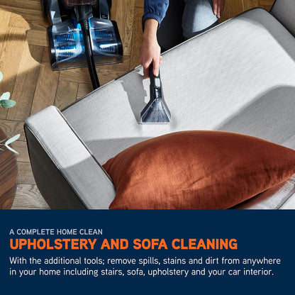 Vax Platinum SmartWash Carpet Cleaner Machine, Rug, Upholstery, Car, Stair Upright Shampooer Washer, Handheld Spot Cleaning, SpinScrub and Wash Tools, Solution, 1200W, 8.5kg, CDCW-SWXS