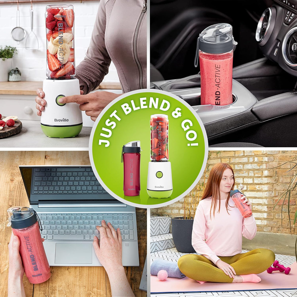 Breville Blend Active Personal Blender – 350W, 2 x 600ml Bottles