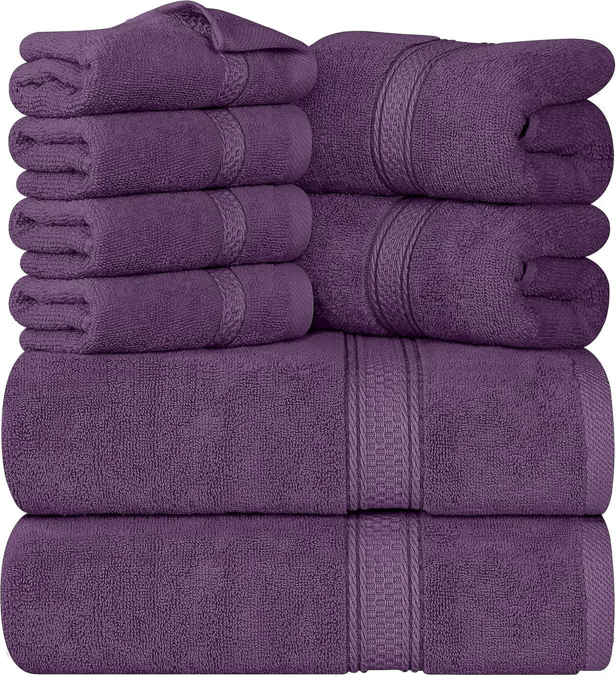 8-Piece 100% Cotton Towel Set